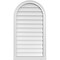 Ekena Millwork Round Top Surface Mount PVC Gable Vent w/ 2"W x 2"P Brickmould Sill Frame, 22"W x 40"H GVPRT22X4003SN - alternate 1